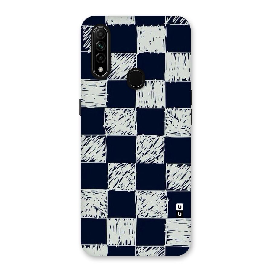 Sketchy Check Design Back Case for Oppo A31