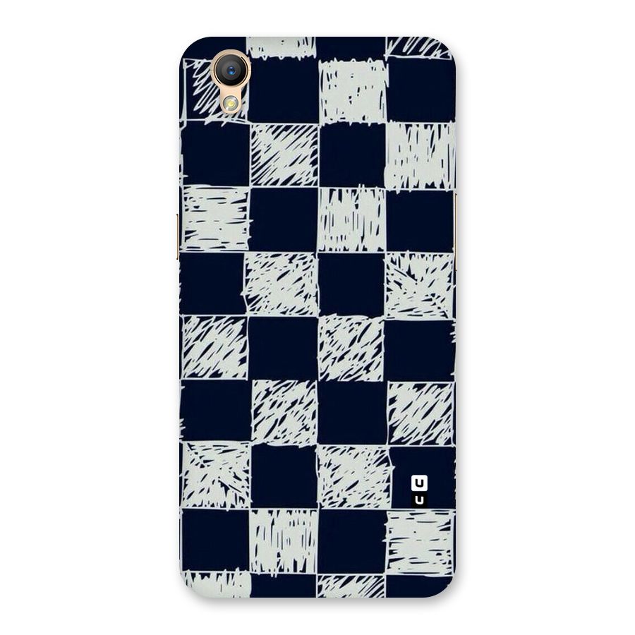 Sketchy Check Design Back Case for Oppo A37