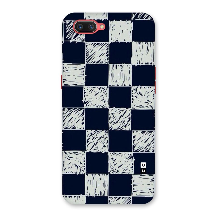 Sketchy Check Design Back Case for Oppo A3s