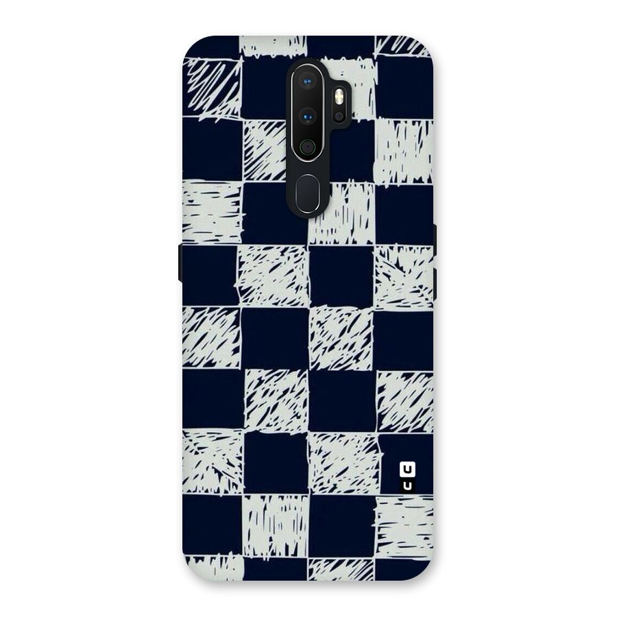 Sketchy Check Design Back Case for Oppo A5 (2020)