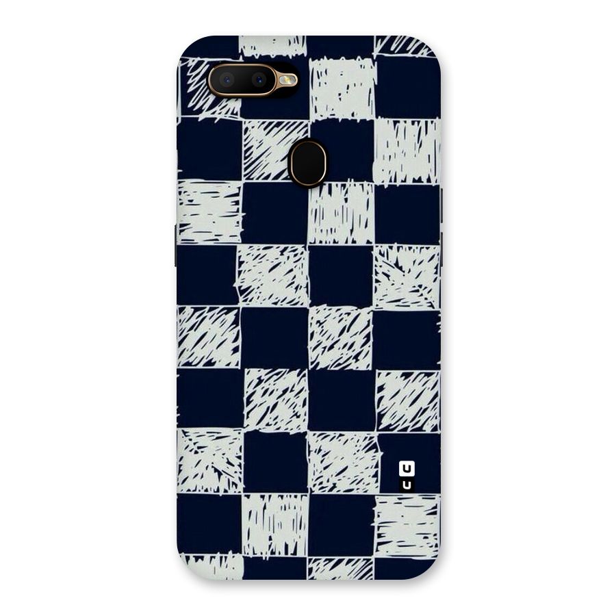 Sketchy Check Design Back Case for Oppo A5s