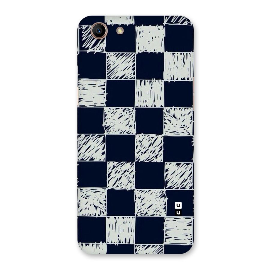 Sketchy Check Design Back Case for Oppo A83 (2018)