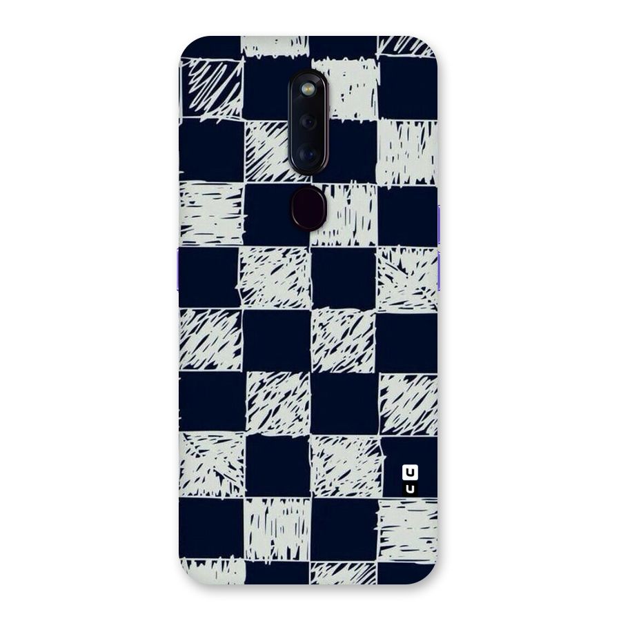 Sketchy Check Design Back Case for Oppo F11 Pro
