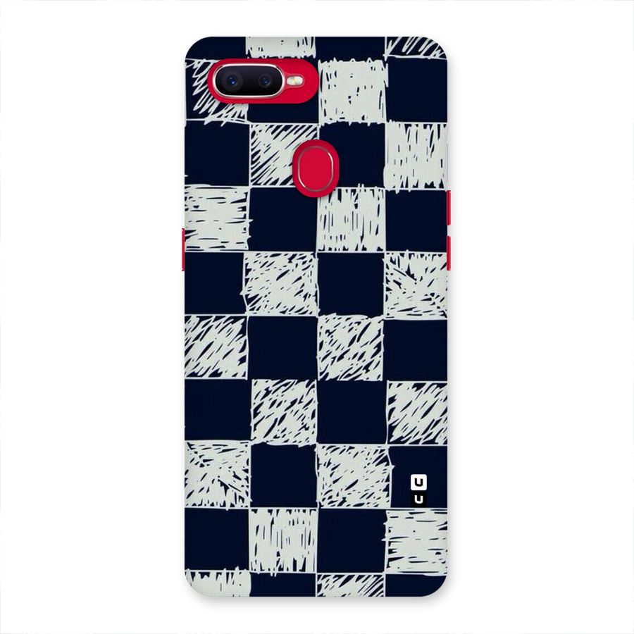 Sketchy Check Design Back Case for Oppo F9 Pro