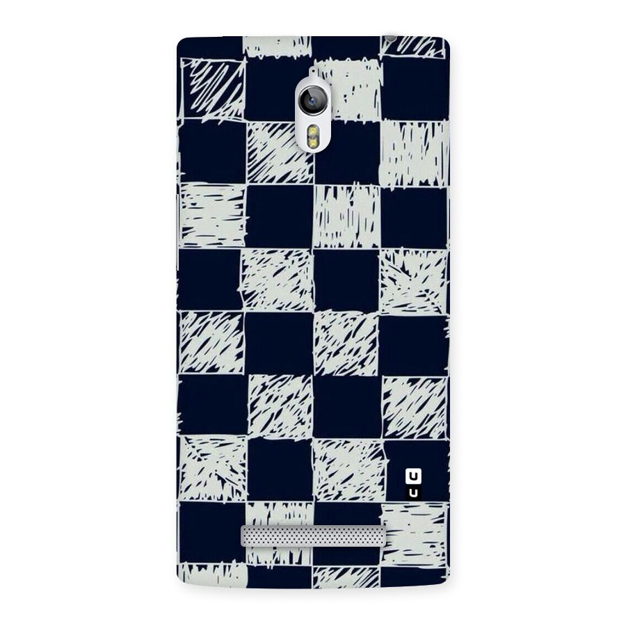 Sketchy Check Design Back Case for Oppo Find 7