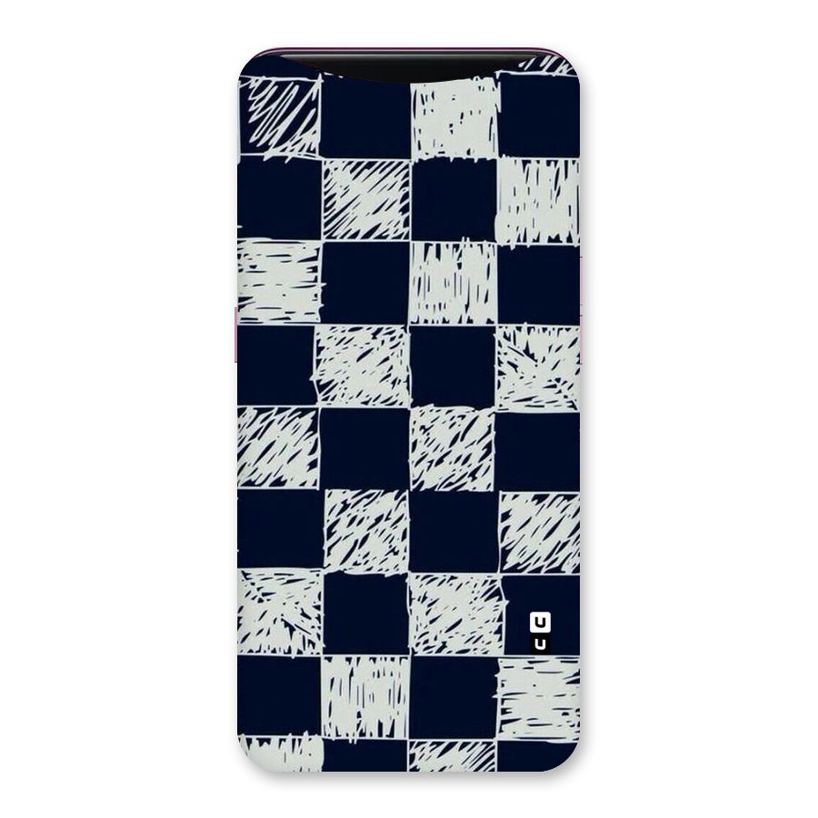Sketchy Check Design Back Case for Oppo Find X