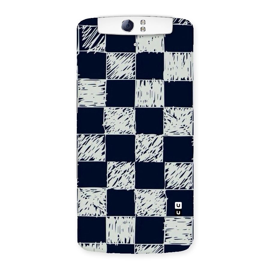 Sketchy Check Design Back Case for Oppo N1