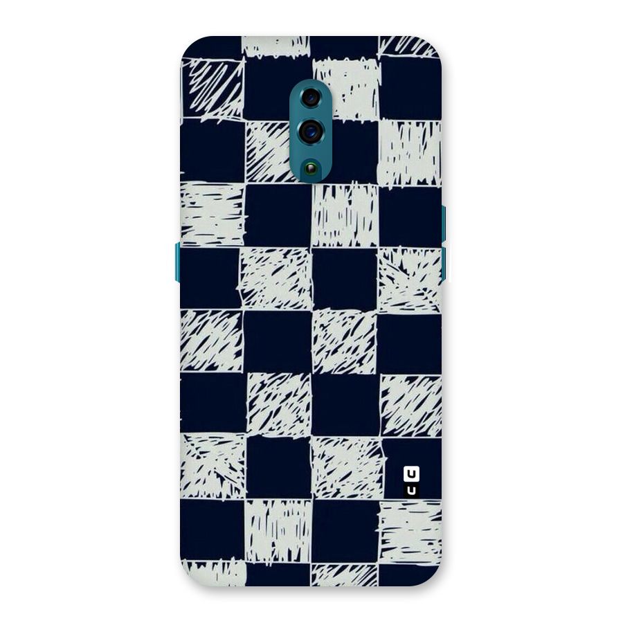 Sketchy Check Design Back Case for Oppo Reno