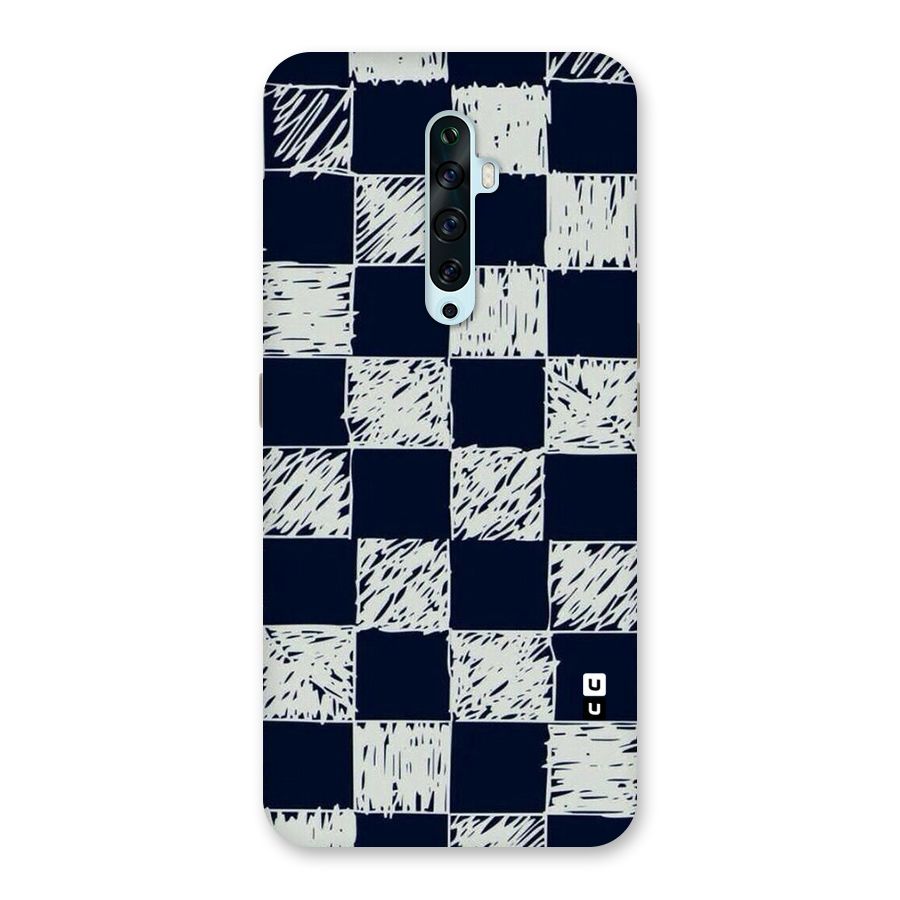 Sketchy Check Design Back Case for Oppo Reno2 Z