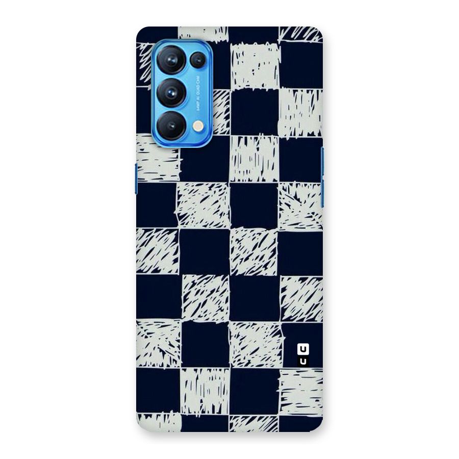 Sketchy Check Design Back Case for Oppo Reno5 Pro 5G