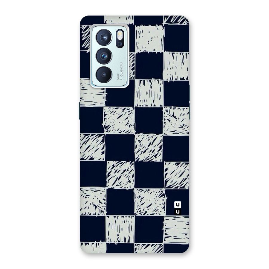 Sketchy Check Design Back Case for Oppo Reno6 Pro 5G