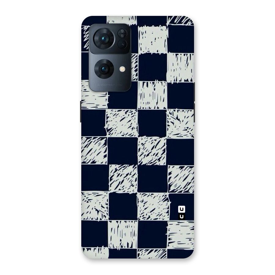 Sketchy Check Design Back Case for Oppo Reno7 Pro 5G