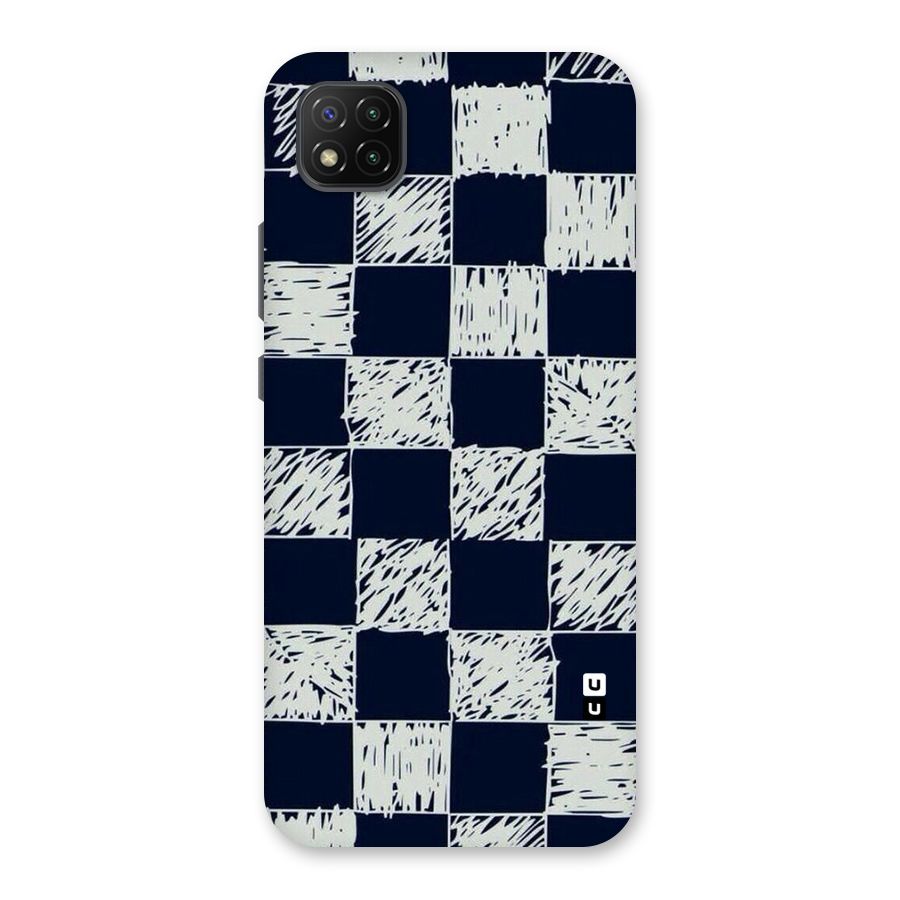 Sketchy Check Design Back Case for Poco C3