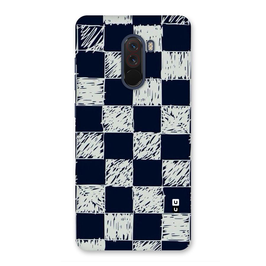 Sketchy Check Design Back Case for Poco F1