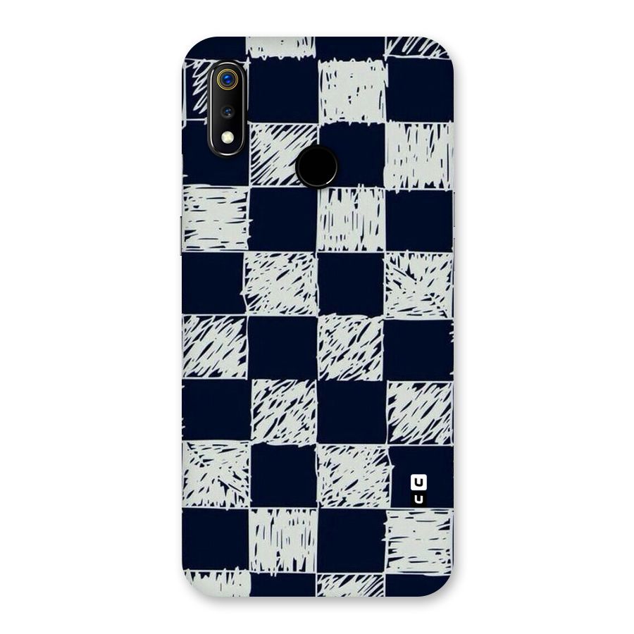 Sketchy Check Design Back Case for Realme 3