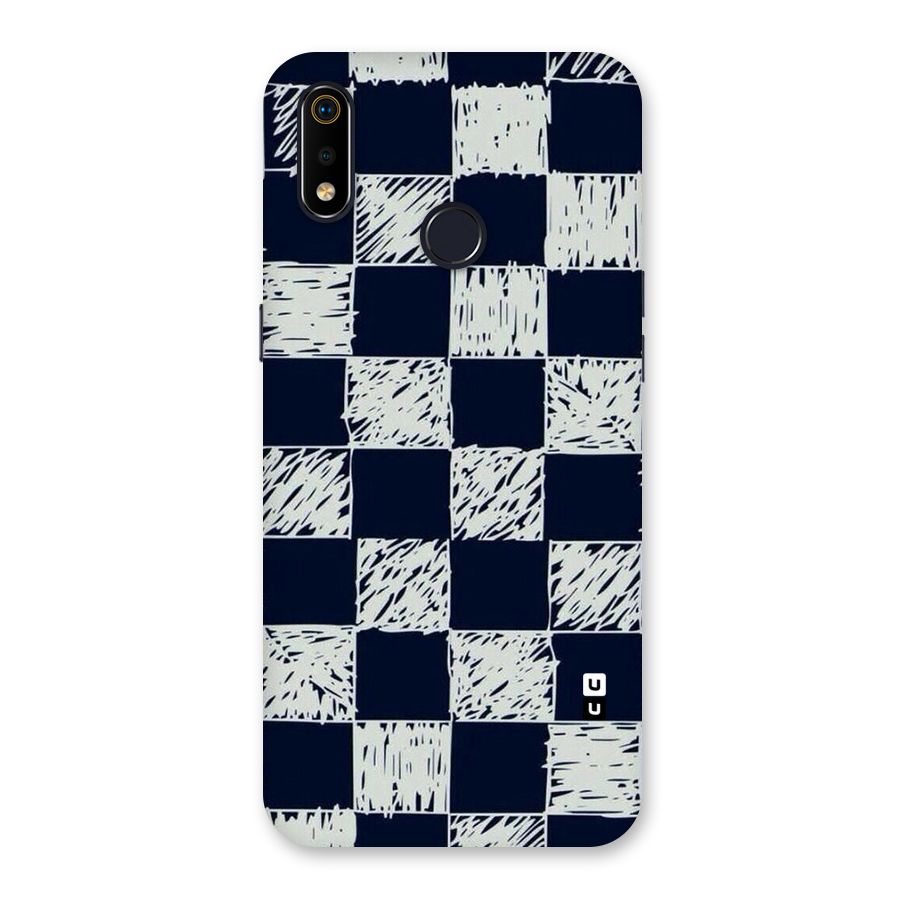 Sketchy Check Design Back Case for Realme 3i