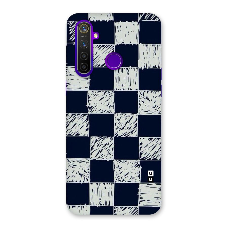Sketchy Check Design Back Case for Realme 5 Pro