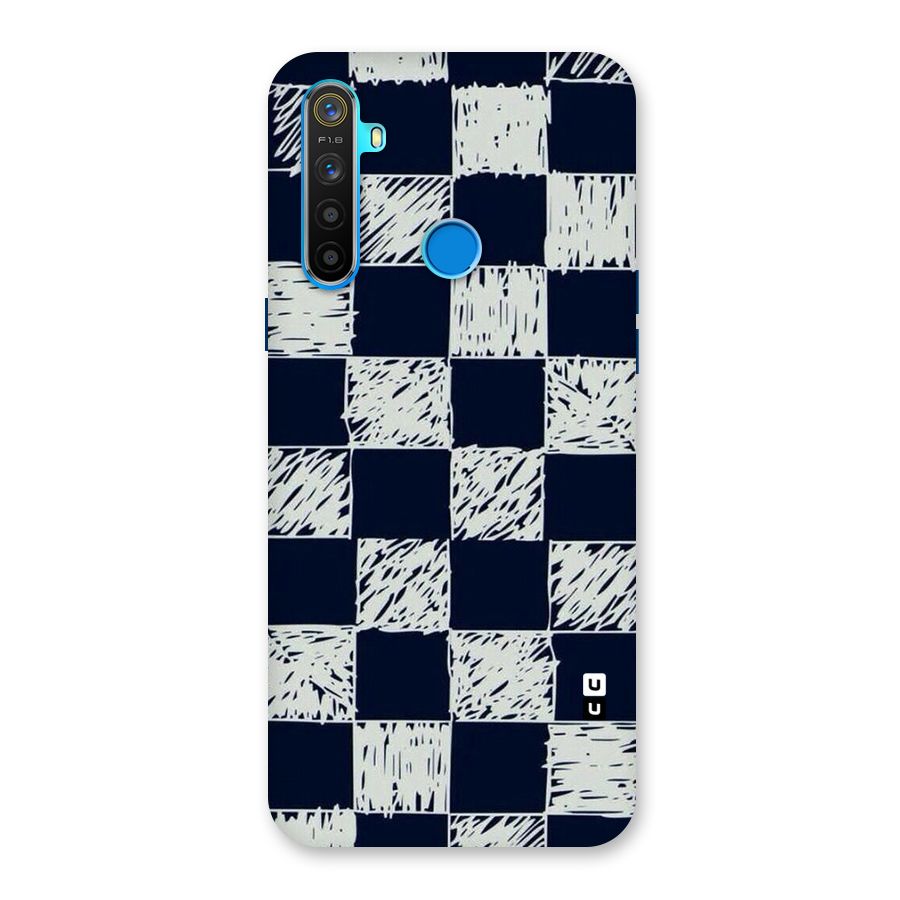 Sketchy Check Design Back Case for Realme 5s