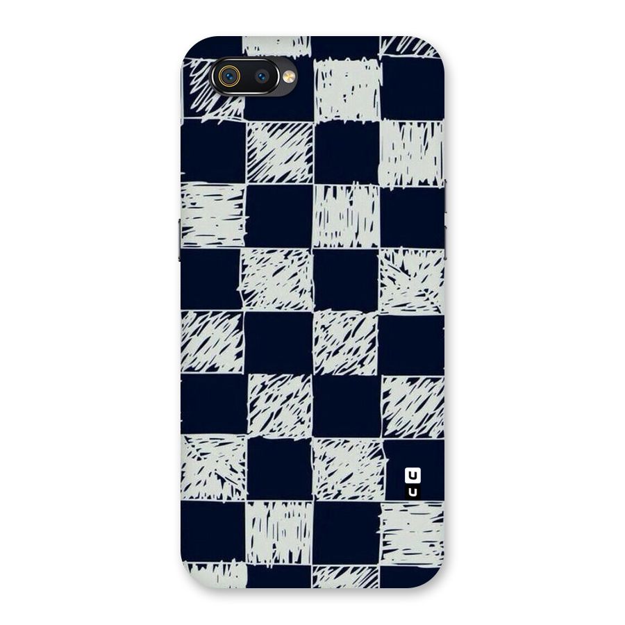 Sketchy Check Design Back Case for Realme C2