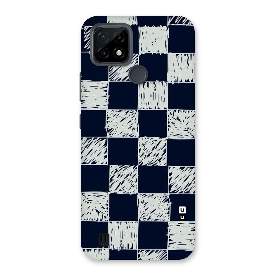 Sketchy Check Design Back Case for Realme C21