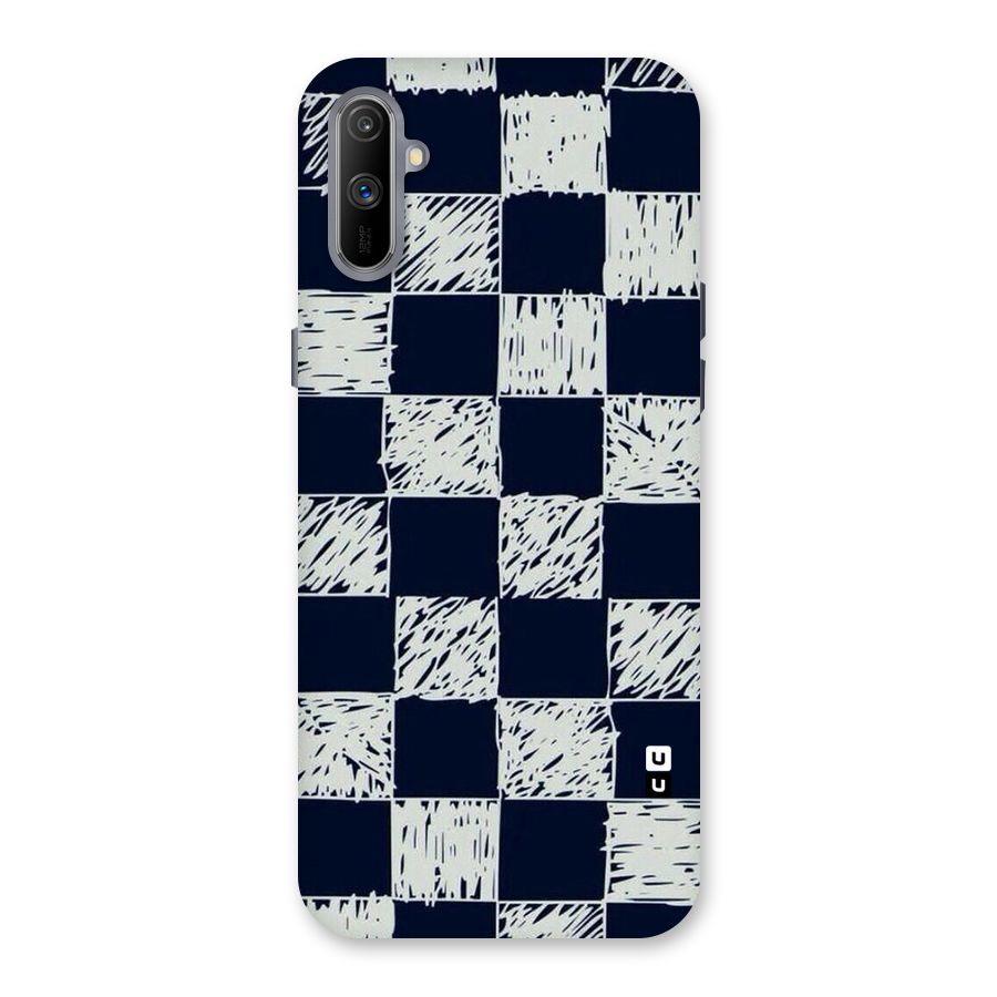 Sketchy Check Design Back Case for Realme C3