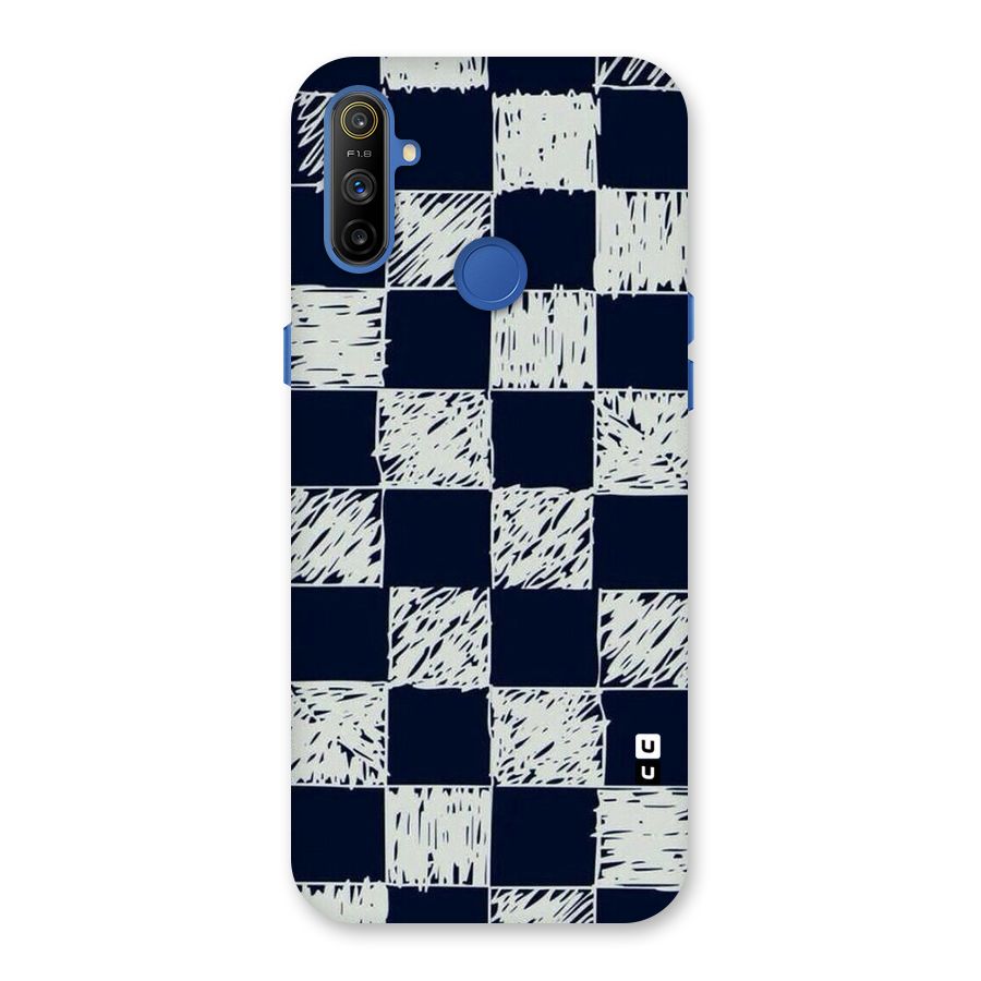 Sketchy Check Design Back Case for Realme Narzo 10A
