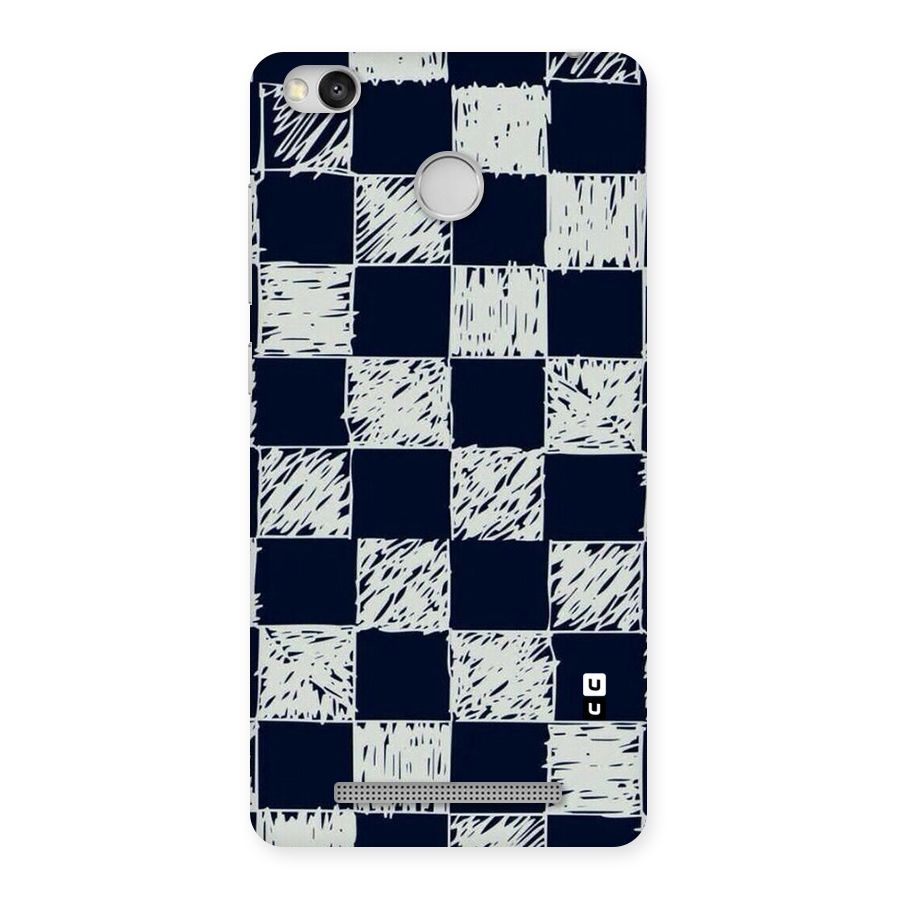 Sketchy Check Design Back Case for Redmi 3S Prime
