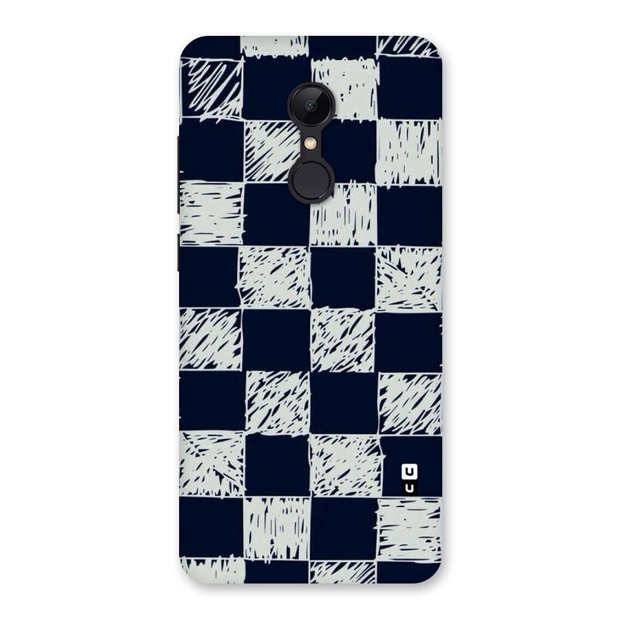 Sketchy Check Design Back Case for Redmi 5