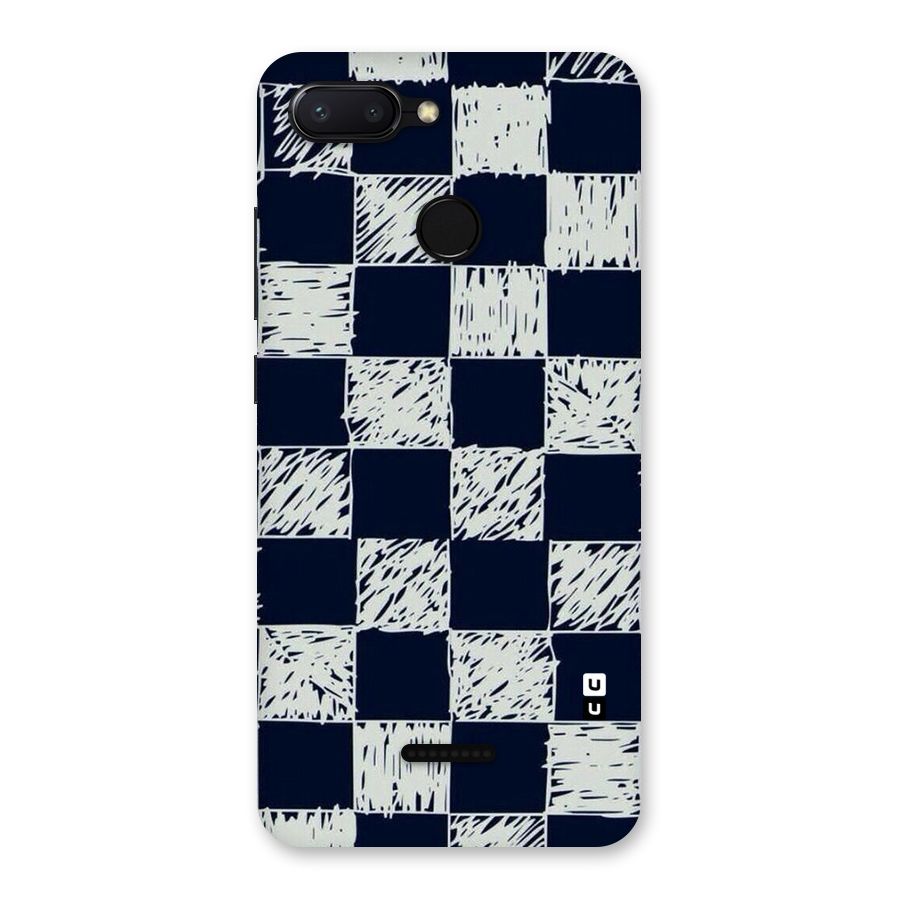 Sketchy Check Design Back Case for Redmi 6