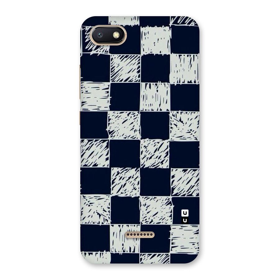 Sketchy Check Design Back Case for Redmi 6A
