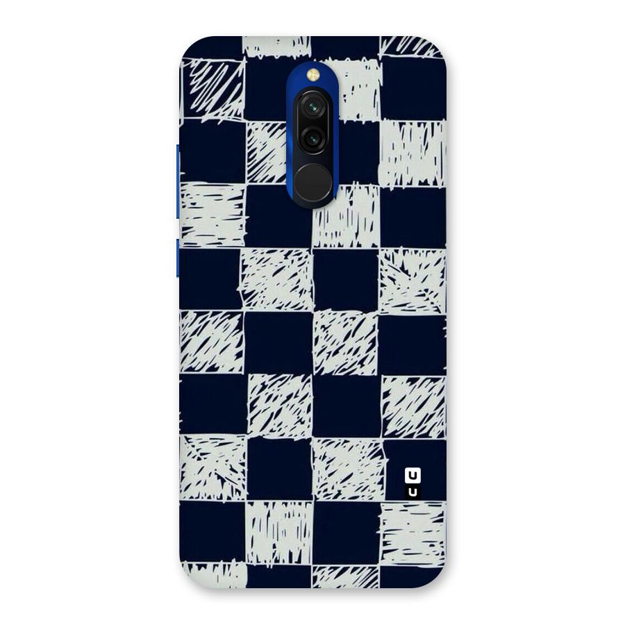 Sketchy Check Design Back Case for Redmi 8