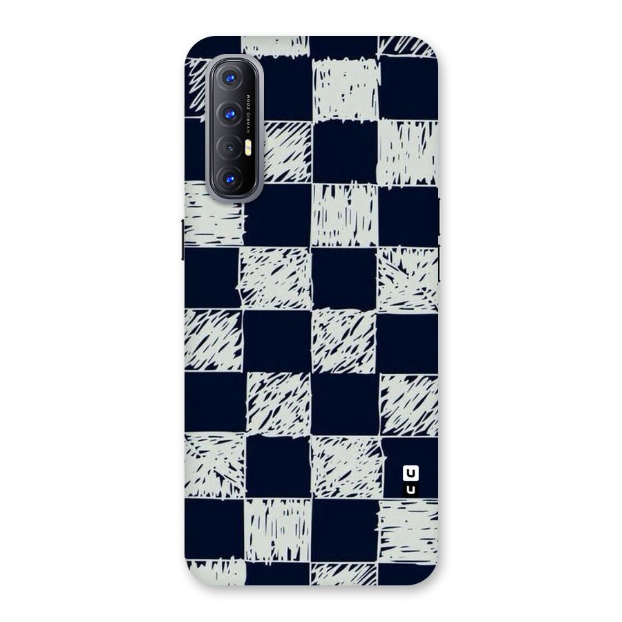 Sketchy Check Design Back Case for Reno3 Pro