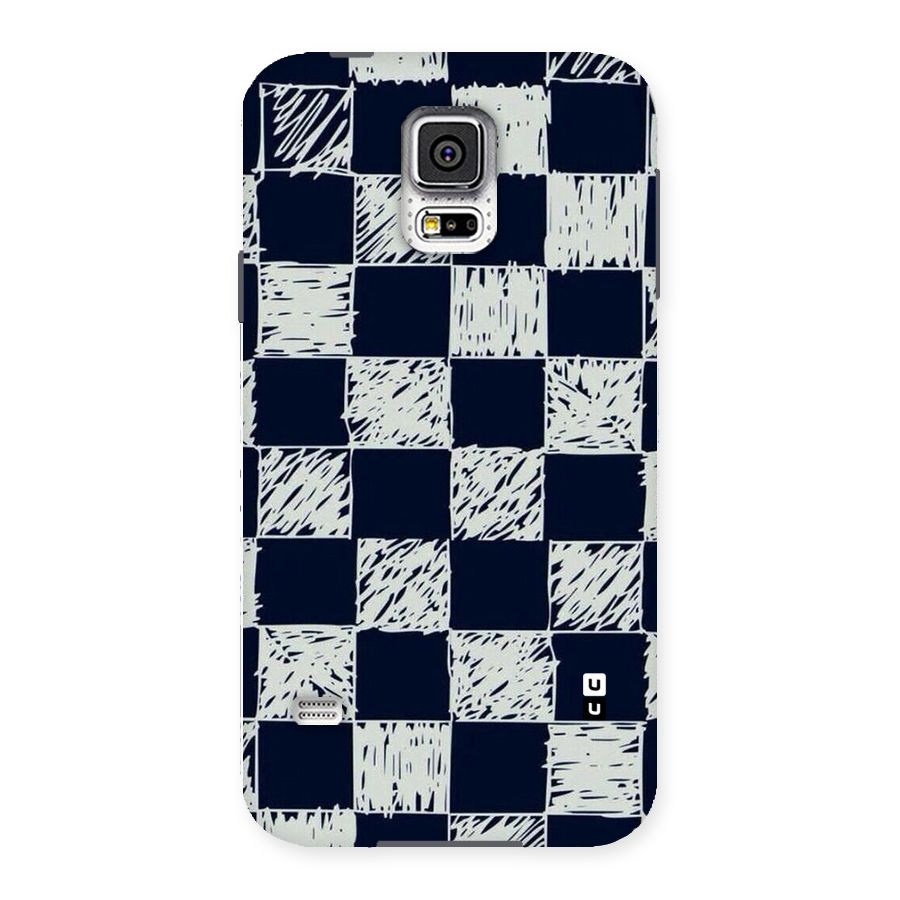 Sketchy Check Design Back Case for Samsung Galaxy S5