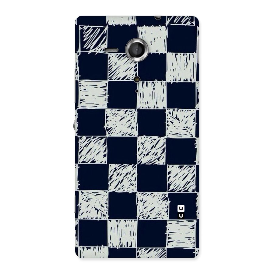 Sketchy Check Design Back Case for Sony Xperia SP
