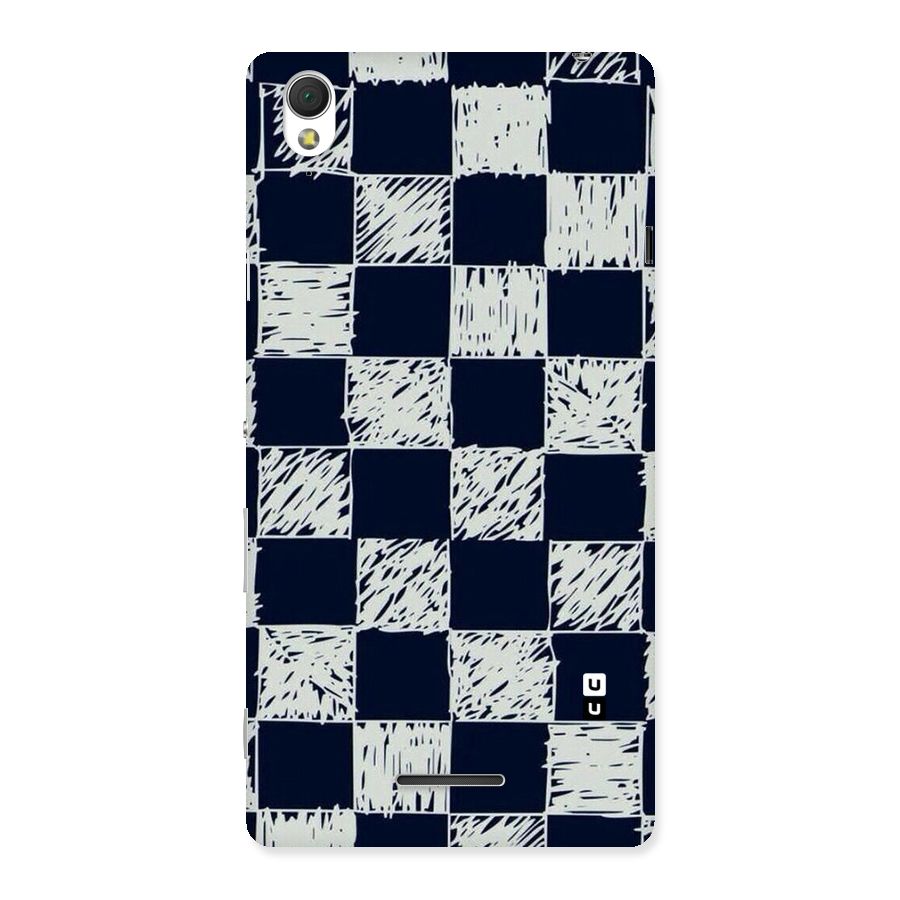 Sketchy Check Design Back Case for Sony Xperia T3