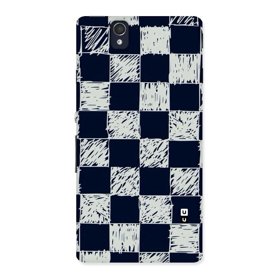 Sketchy Check Design Back Case for Sony Xperia Z