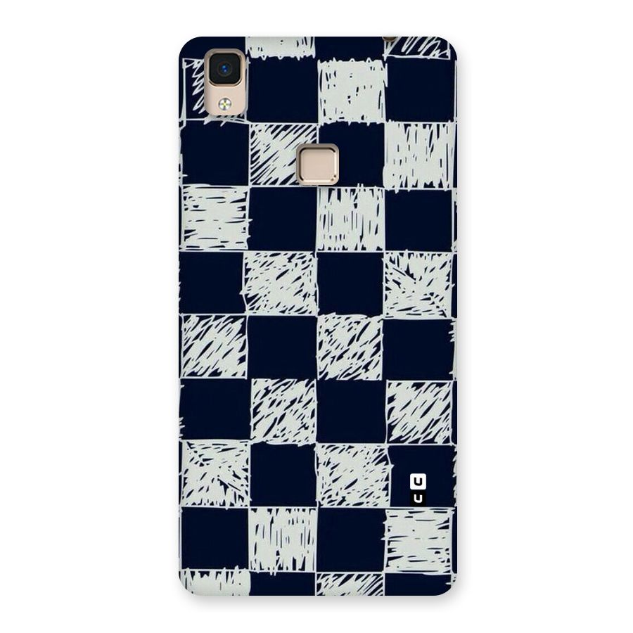 Sketchy Check Design Back Case for V3 Max