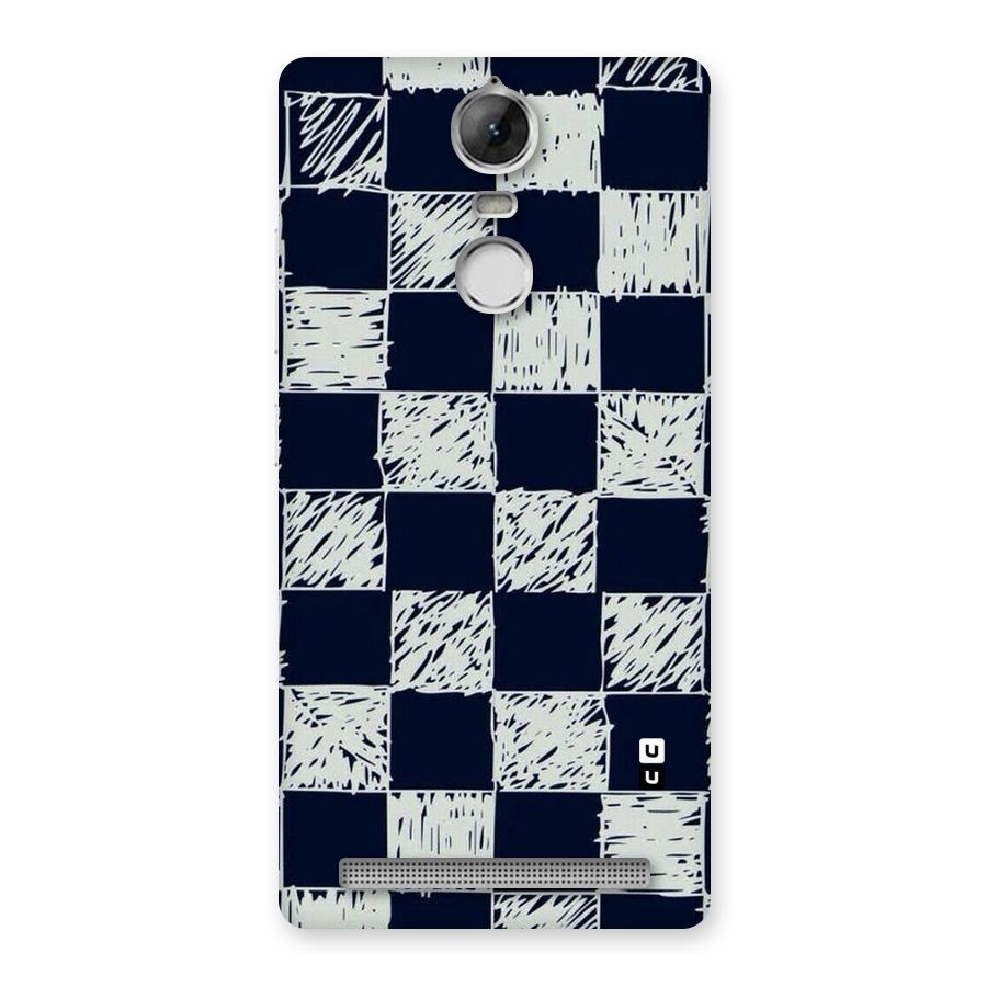 Sketchy Check Design Back Case for Vibe K5 Note