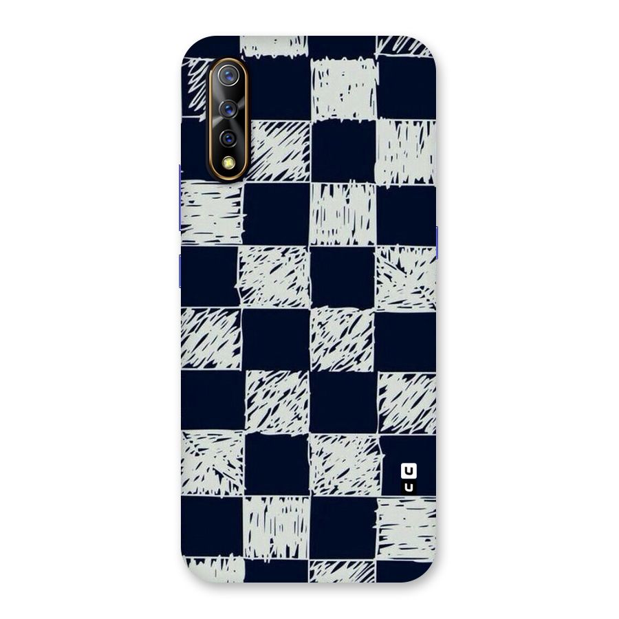 Sketchy Check Design Back Case for Vivo S1