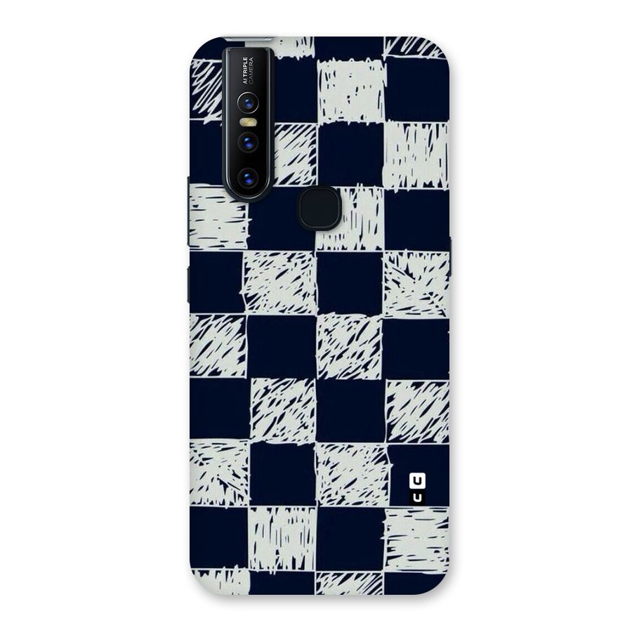 Sketchy Check Design Back Case for Vivo V15