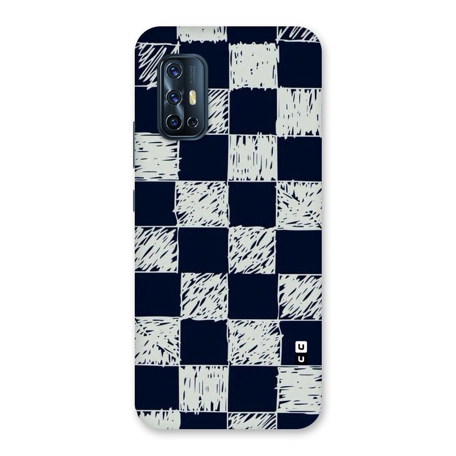 Sketchy Check Design Back Case for Vivo V17