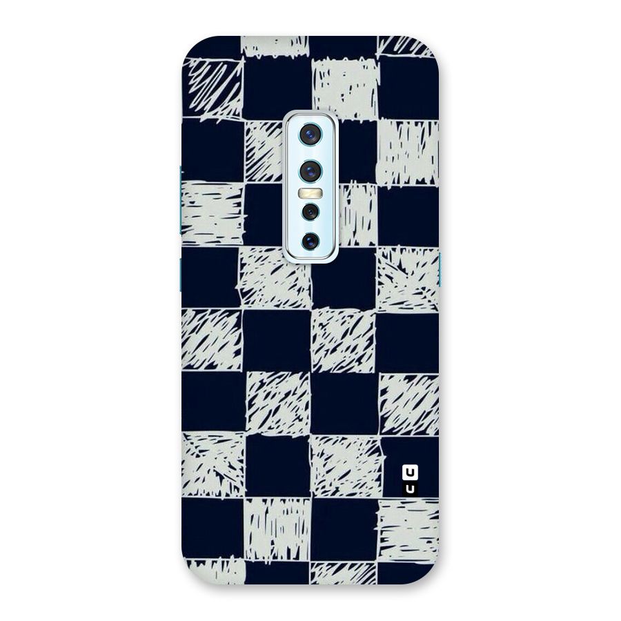 Sketchy Check Design Back Case for Vivo V17 Pro
