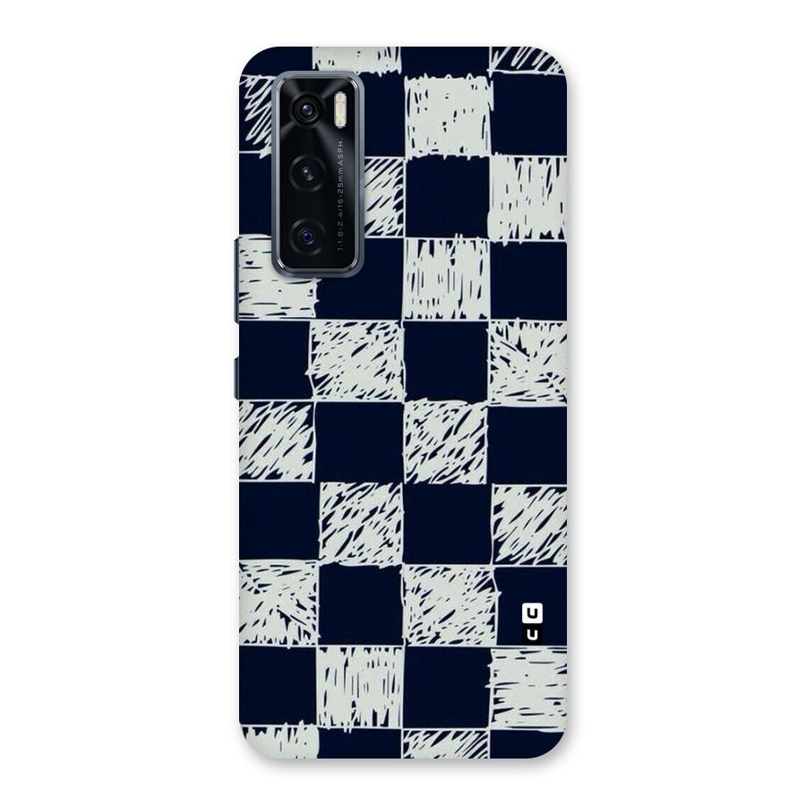 Sketchy Check Design Back Case for Vivo V20 SE