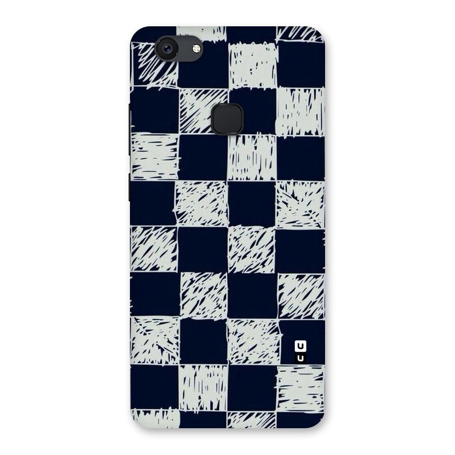 Sketchy Check Design Back Case for Vivo V7 Plus