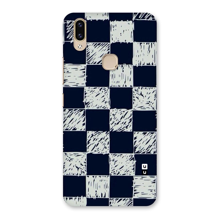 Sketchy Check Design Back Case for Vivo V9 Youth