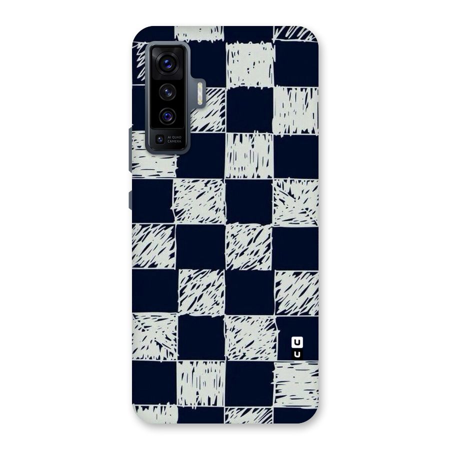 Sketchy Check Design Back Case for Vivo X50