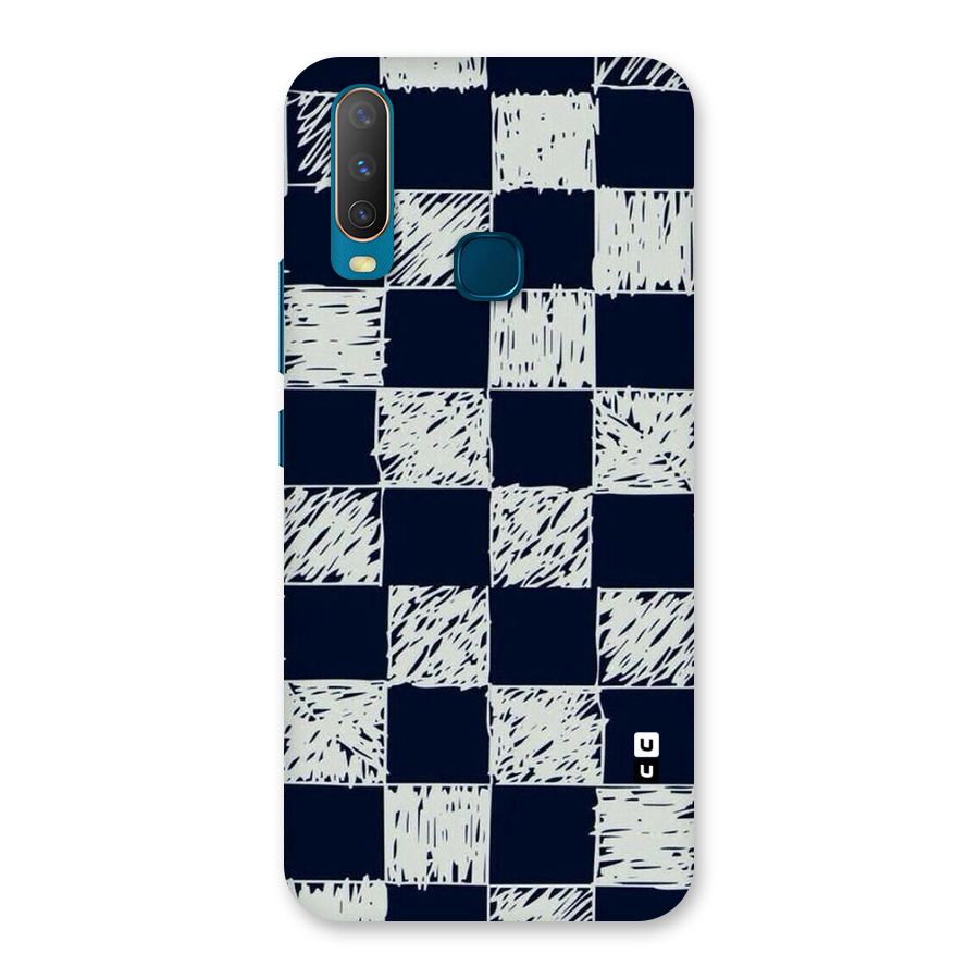 Sketchy Check Design Back Case for Vivo Y17