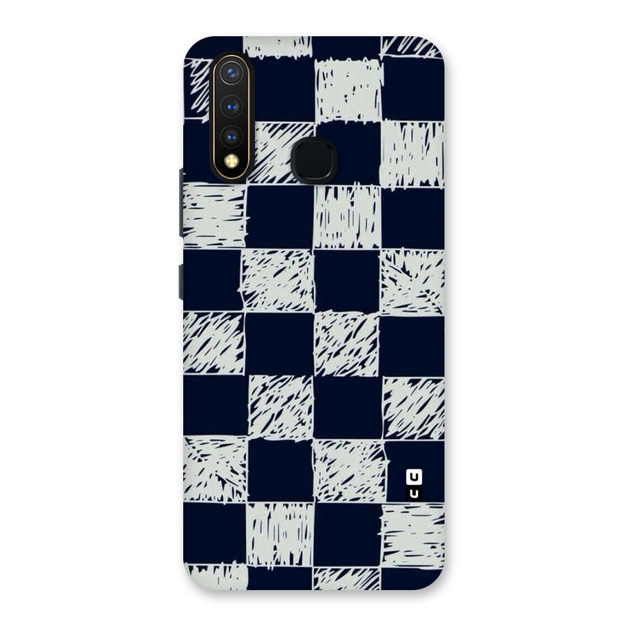Sketchy Check Design Back Case for Vivo Y19
