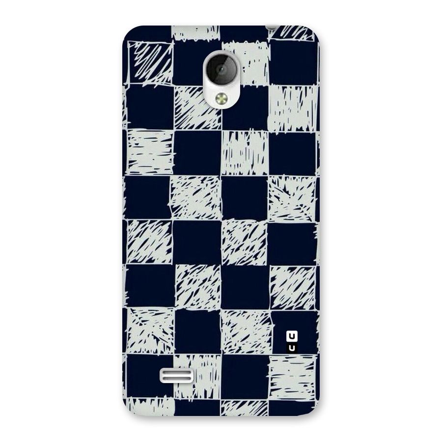 Sketchy Check Design Back Case for Vivo Y21