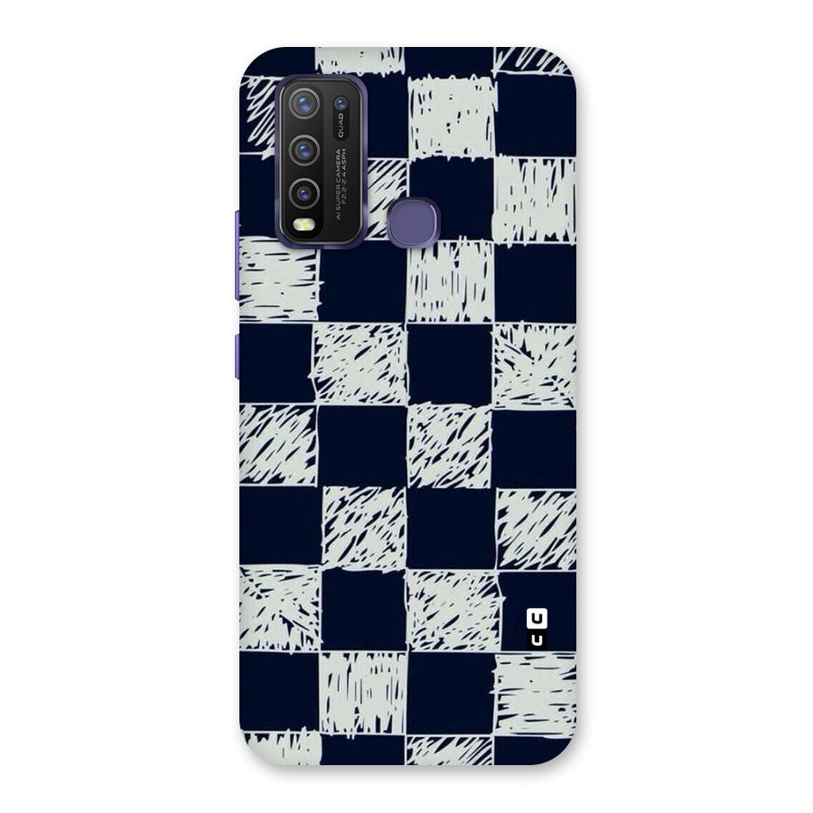 Sketchy Check Design Back Case for Vivo Y50
